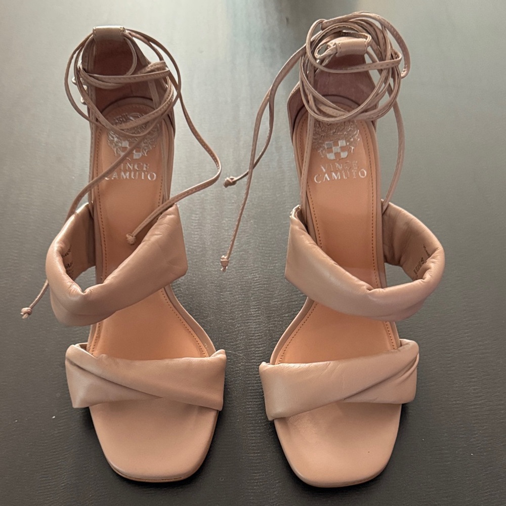 Vince Camuto Women's Tan Strappy Heels